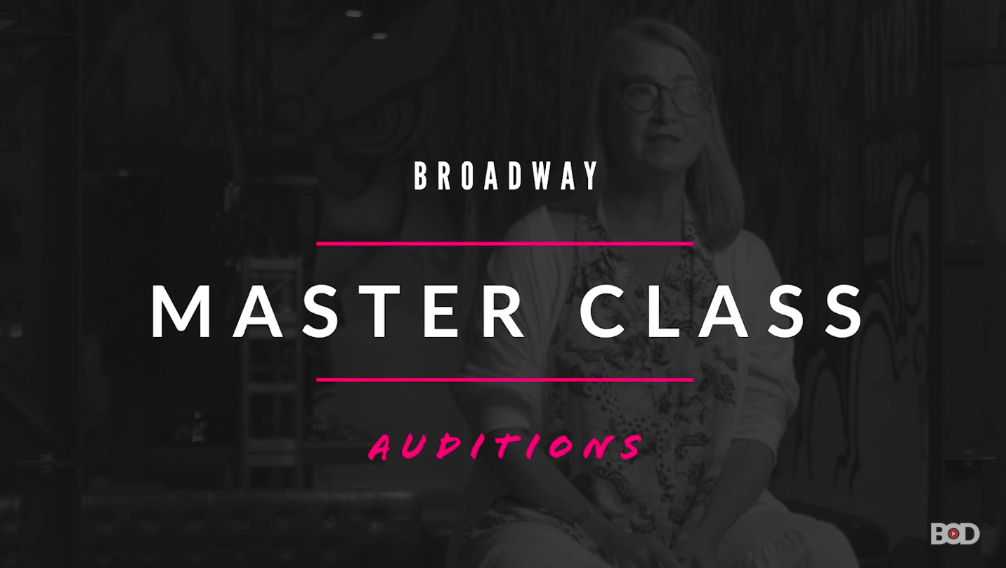 Broadway Master Class auditions title card